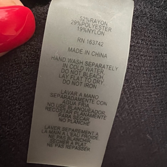 Cynthia Rowley Active black zip cardigan sweater - Picture 4 of 4